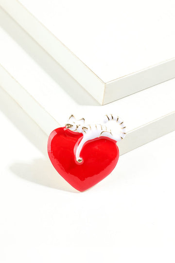 Broche de chat d’amour